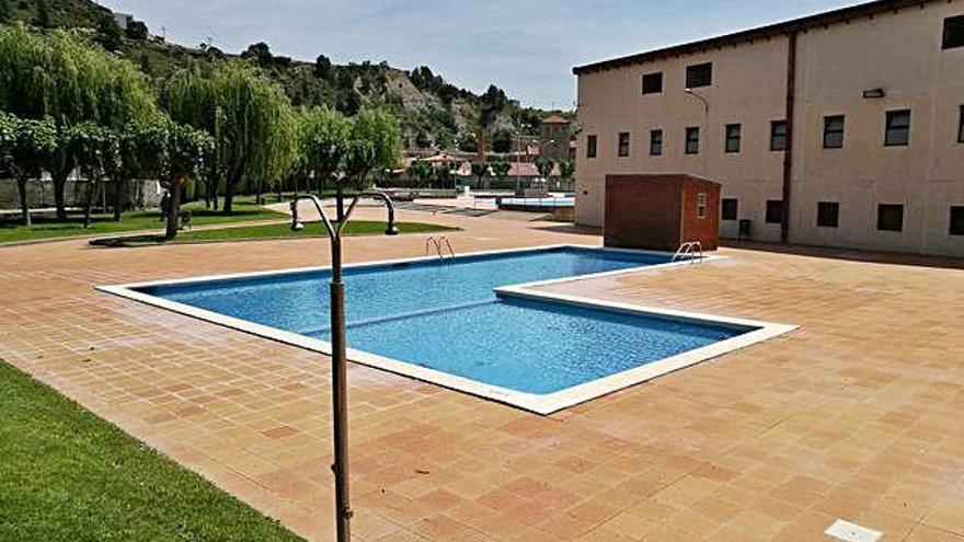 L&#039;actual espai amb les piscines petites dins el complex esportiu de Sant Vicenç