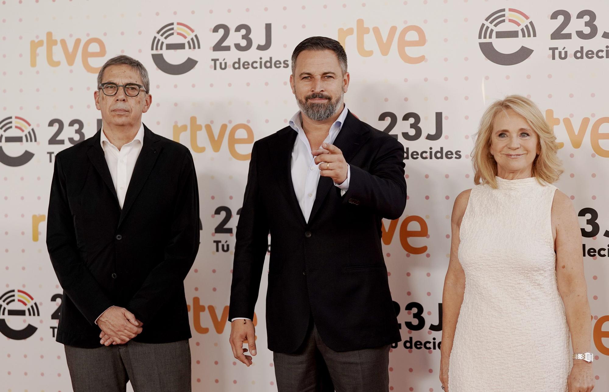 El debate a tres en RTVE, en imágenes