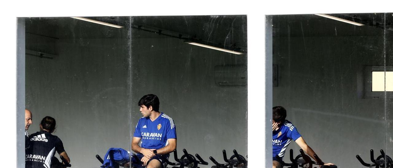 Iván Azón, en el gimnasio.