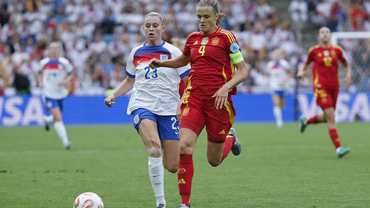 Irene Paredes durante la final de la Eurocopa 2025 ante Inglaterra