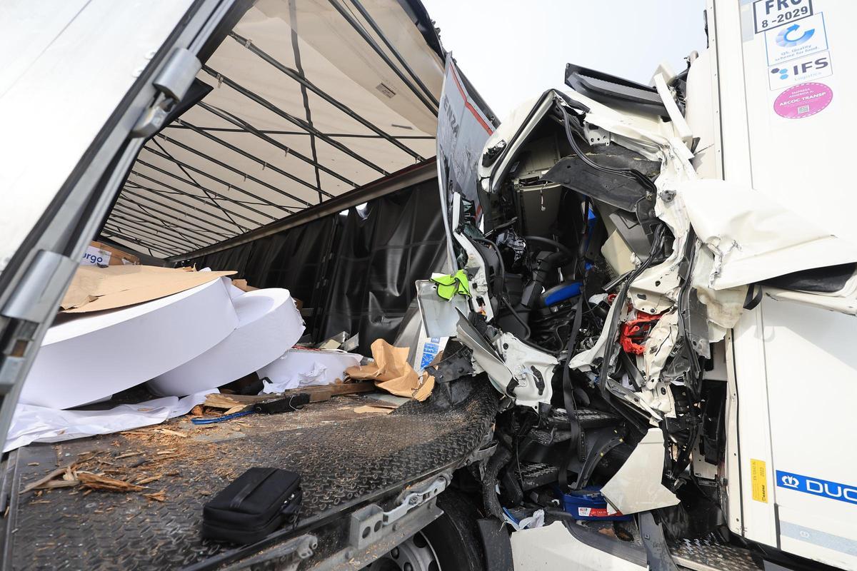Accidente múltiple en la AP-7 en Castellón