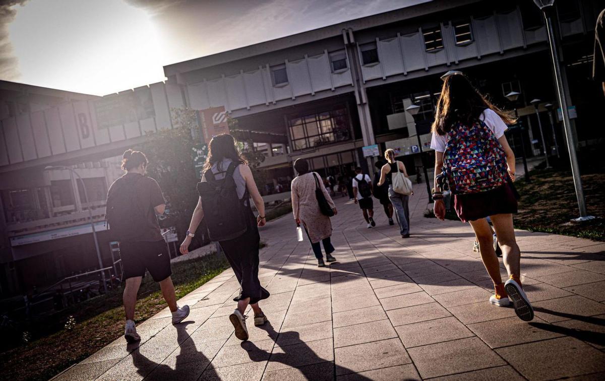 Alumnos universitarios.