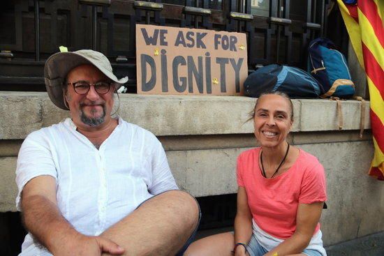 La manifestació de la Diada omple la Diagonal