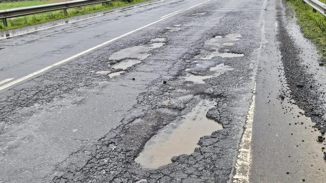 Estado actual de las carreteras autonómicas a su paso por Tomiño.
