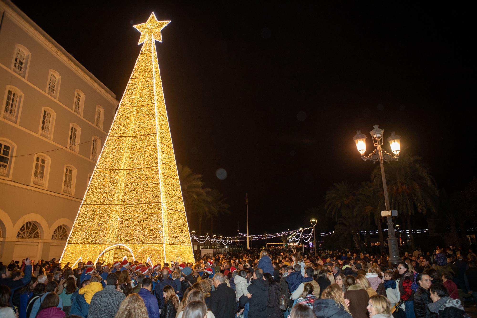 Encendido navideño en Cartagena