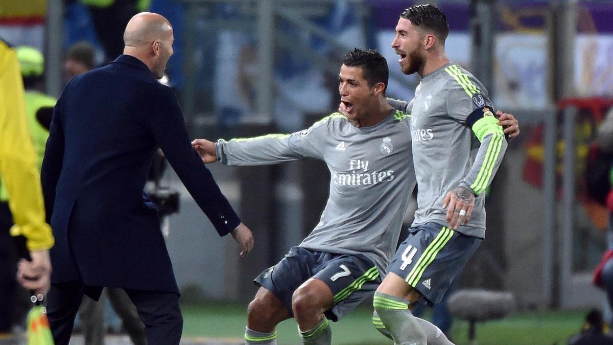 Zidane, Ramos y Cristiano Ronaldo, pasado del Real Madrid