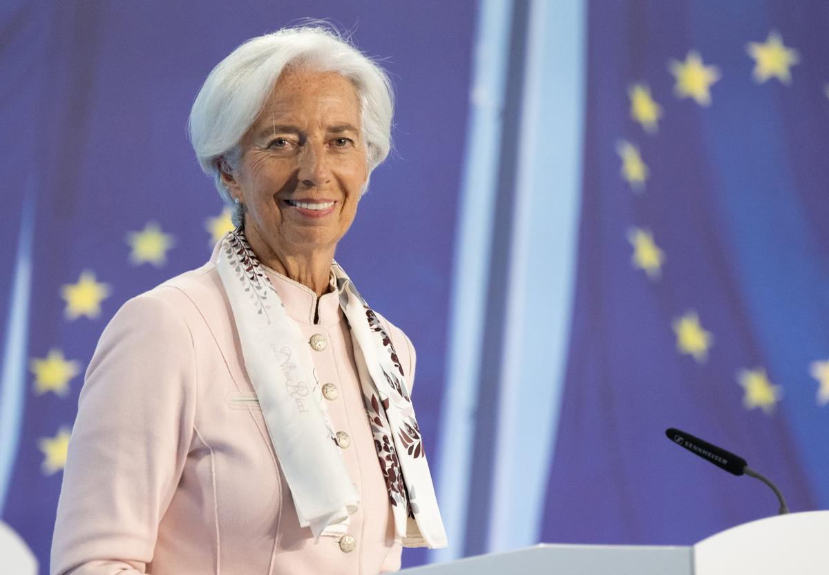 Archivo - 14 September 2023, Hesse, Frankfurt_Main: Christine Lagarde, President of the European Central Bank (ECB), speaks during a press conference. The ECB raises the key interest rate by a further 0.25 percentage points to 4.5 percent. Photo: Boris Ro