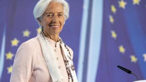 Archivo - 14 September 2023, Hesse, Frankfurt_Main: Christine Lagarde, President of the European Central Bank (ECB), speaks during a press conference. The ECB raises the key interest rate by a further 0.25 percentage points to 4.5 percent. Photo: Boris Ro