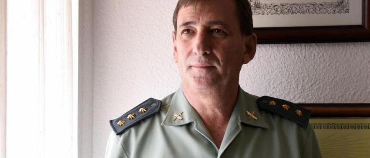 El coronel jefe de la Comandancia de la Guardia Civil de Santa Cruz de Tenerife, José María Tienda Serrano.