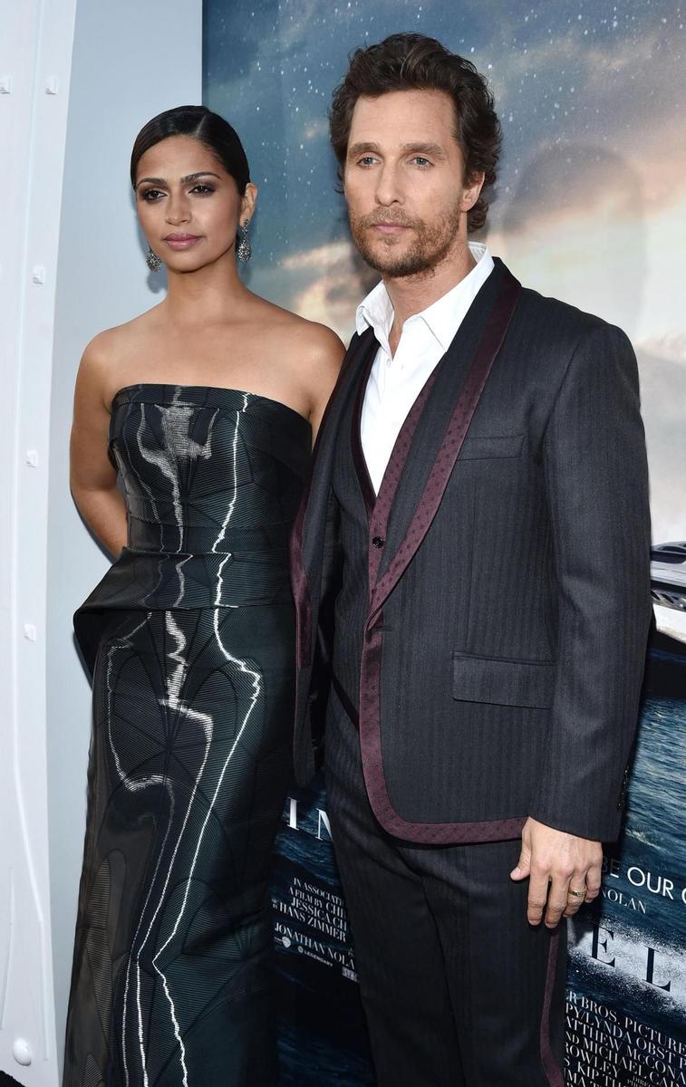 Camila Alves y Matthew McConaughey en la premiére de'Interstellar'