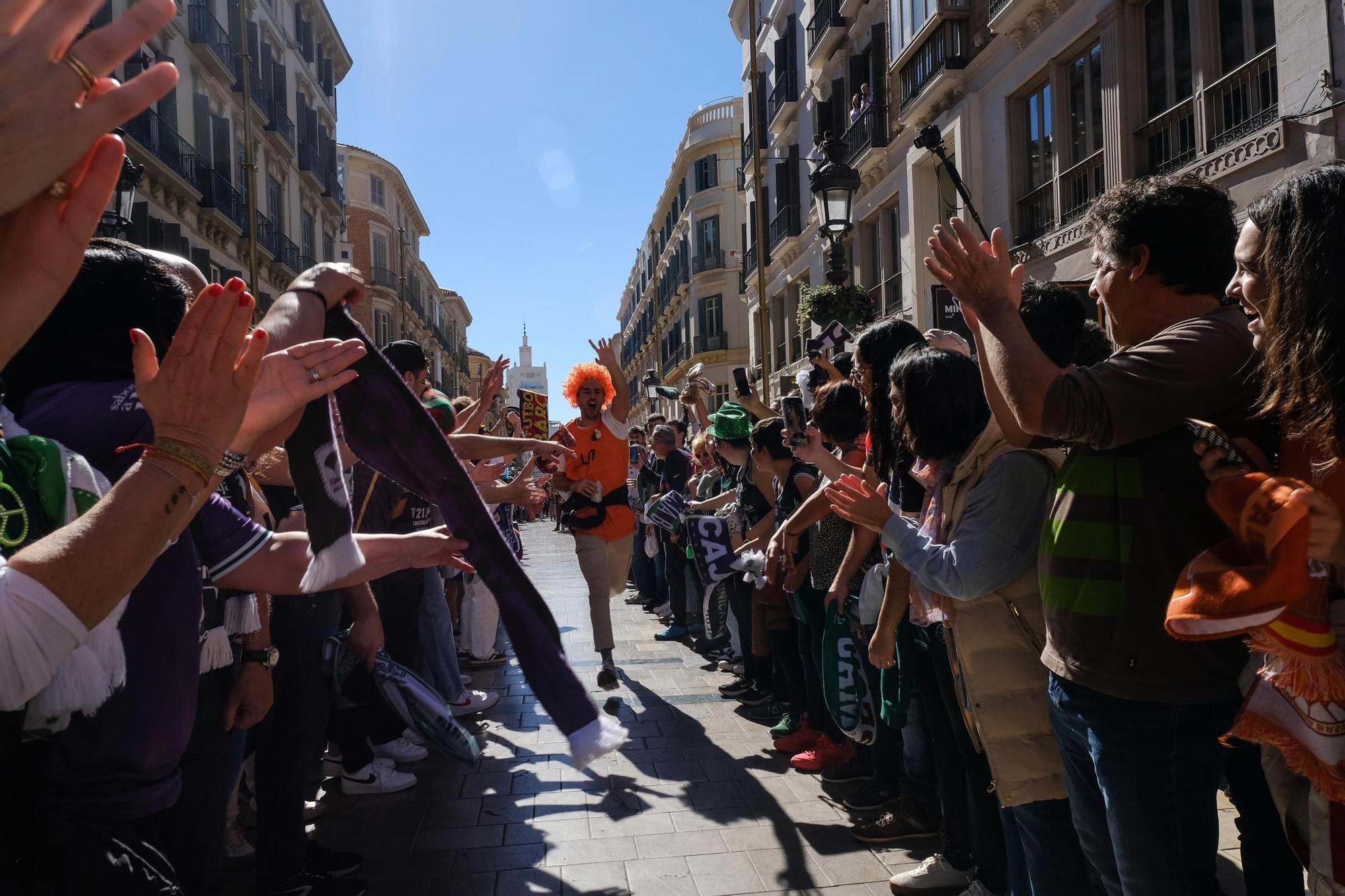 Las aficiones de la Copa del Rey tomaron el Centro este sábado, antes de las semifinales