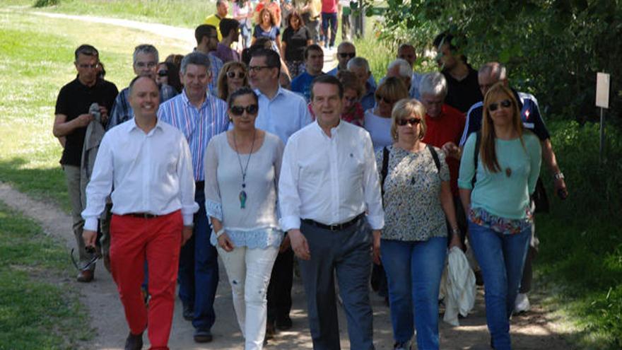 Abel Caballero, hoy por el paseo del Lagares