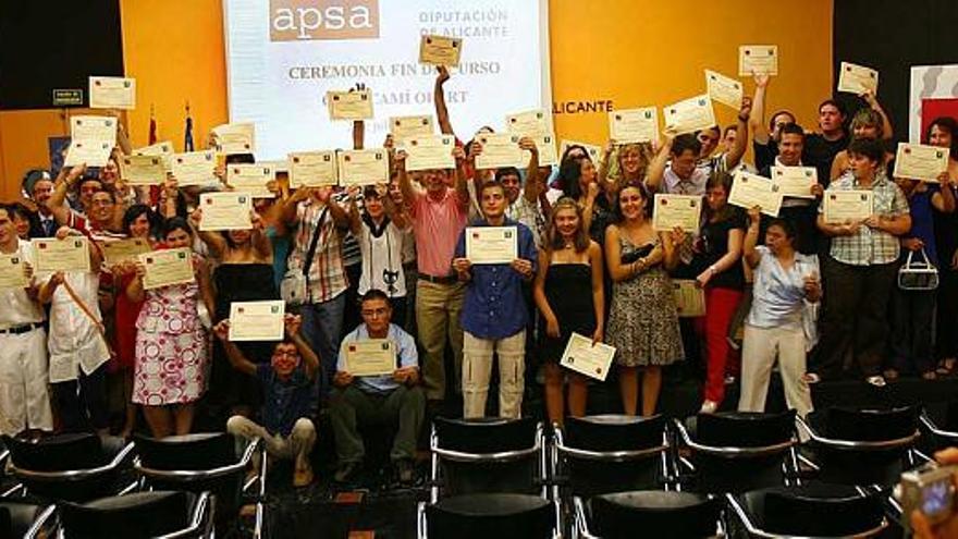 Fin de curso de alumnos de Camí Obert de APSA