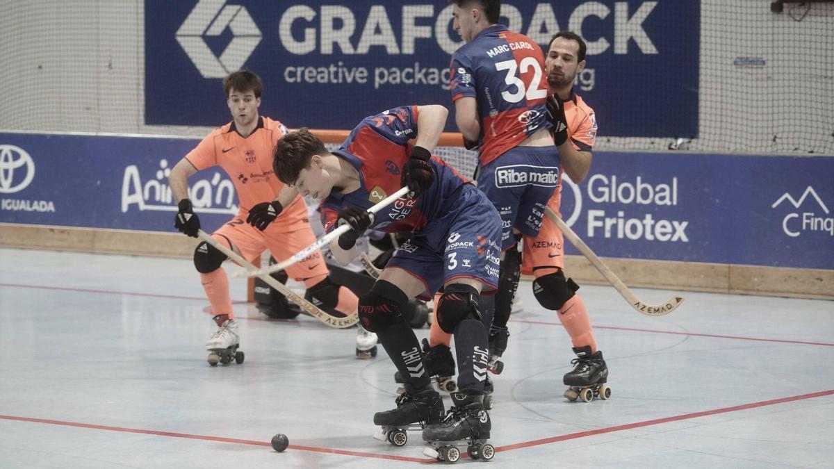 Biel Llanes va marcar el segon gol alerquinat amb un xut llunyà