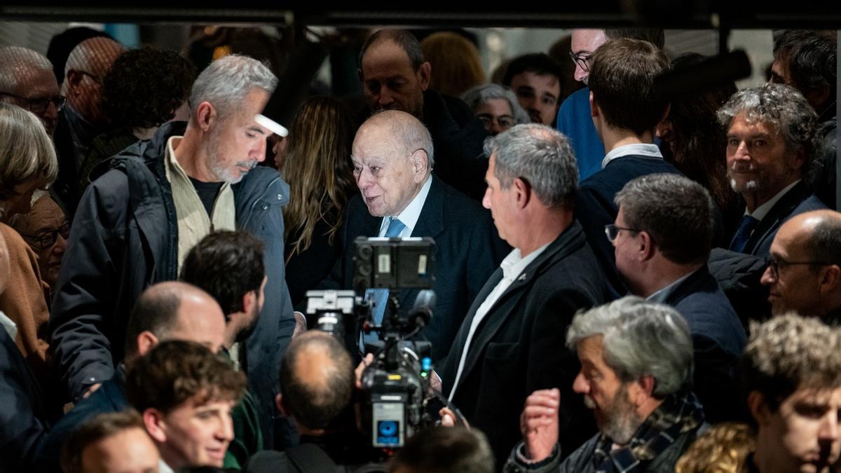 El expresident Jordi Pujol, durante la presentación de su libro en la liberería Ona, en 2023.