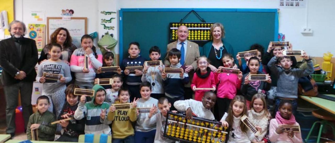 Els alumnes del CEIP Sa Indioteria durant el taller.