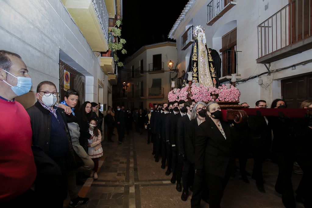 Semana Santa de Lorca 2022: Virgen de la Soledad del Paso Negro, iglesia y procesión