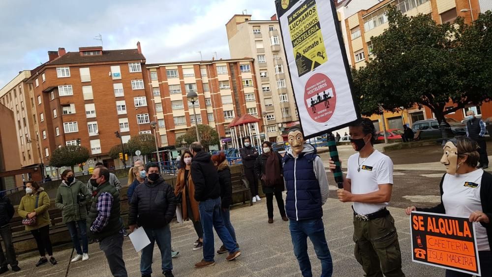 Protesta en Gijón de la hostelería local