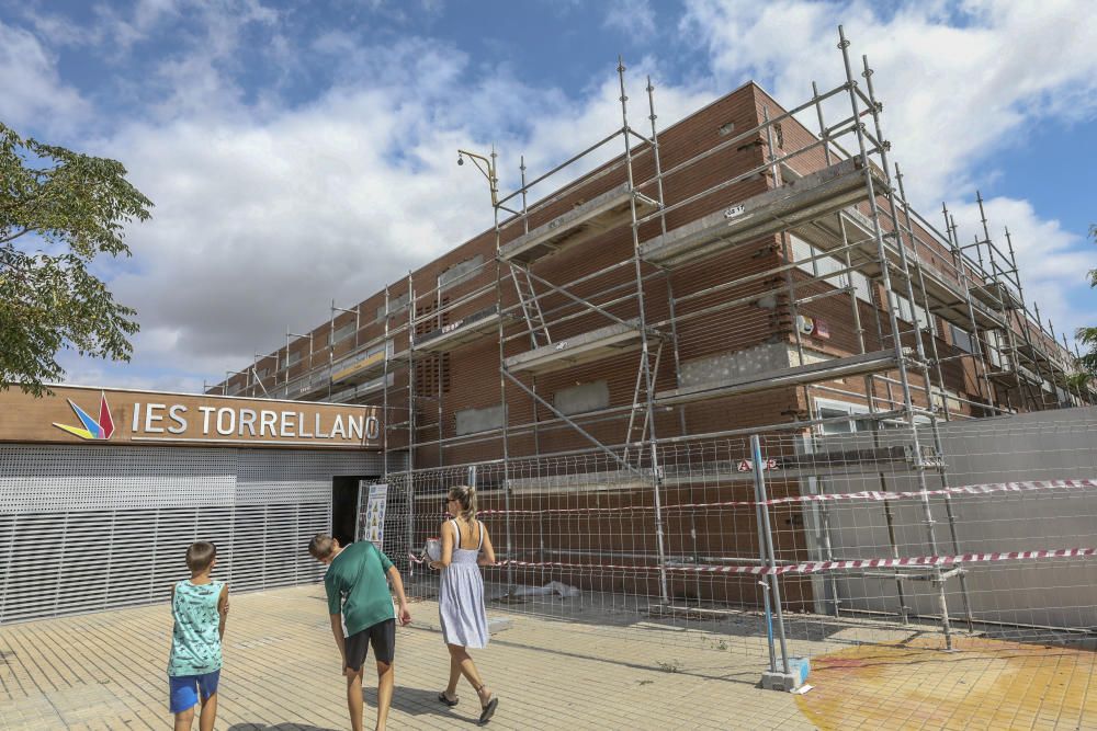 Obras en el Instituto de Torrellano