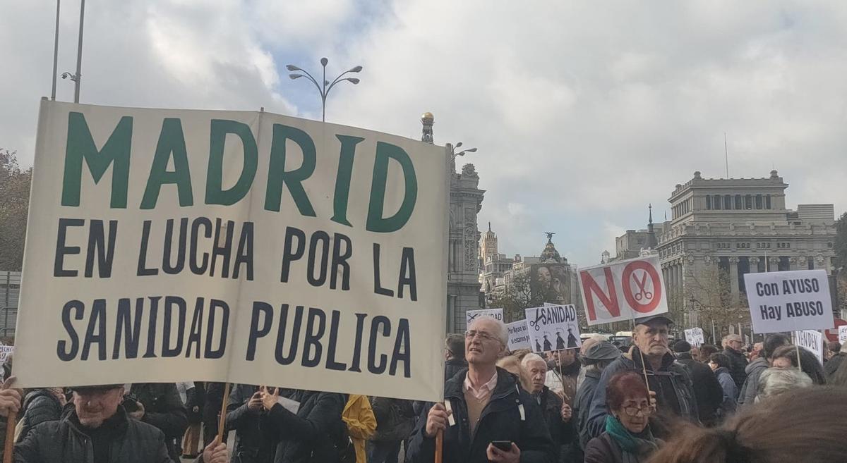 Manifestación Marea Blanca en defensa de la Sanidad Pública.