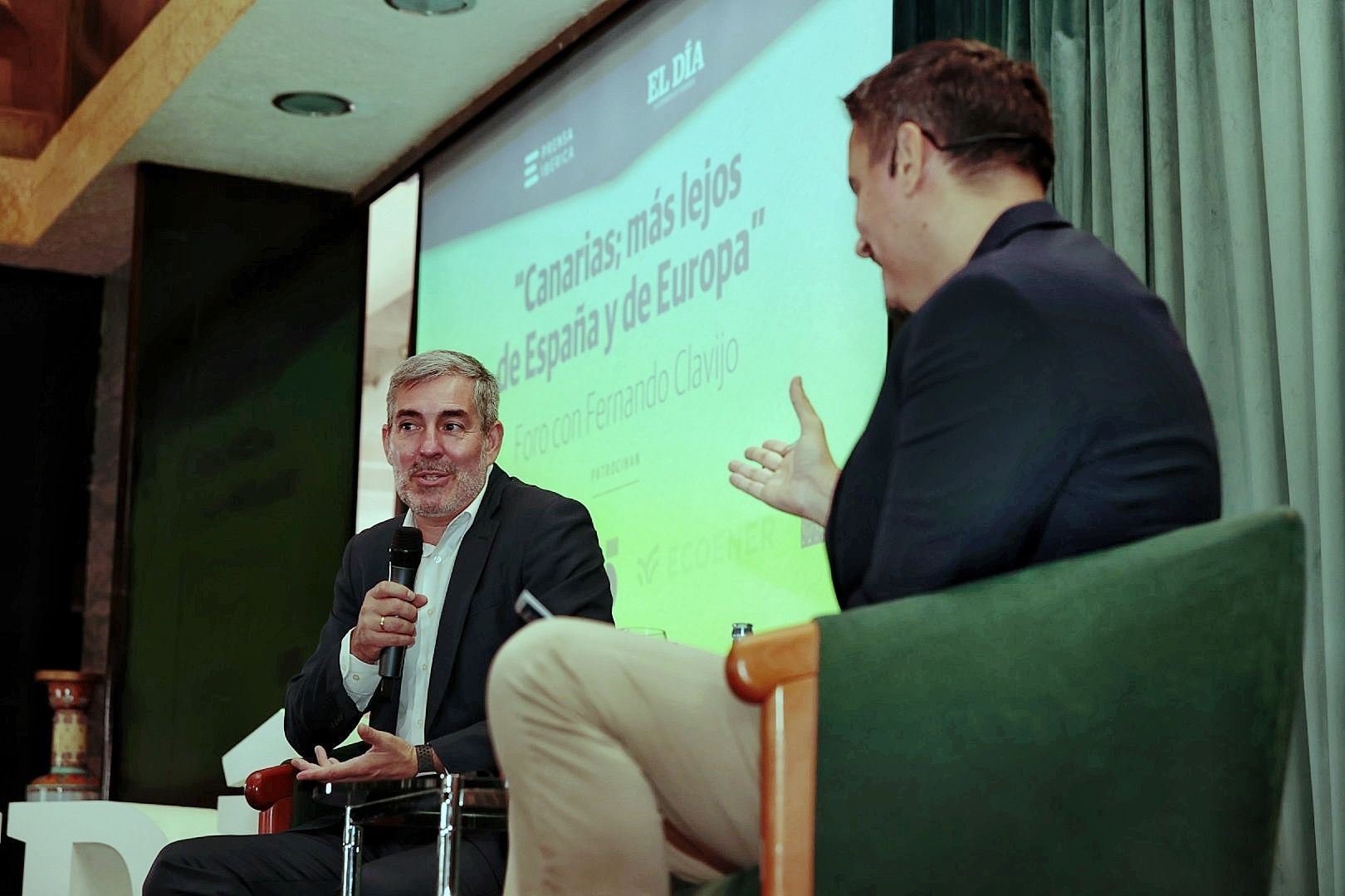 Fernando Clavijo en el Foro de  El Día 'Canarias; más lejos de España y Europa'