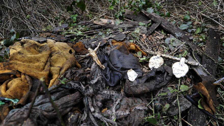 Los huesos hallados en Lamas proceden de la limpieza de un panteón en Prado