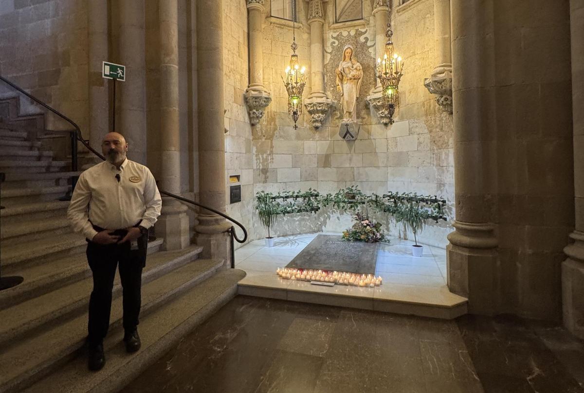 El sepulcro de Gaudí.