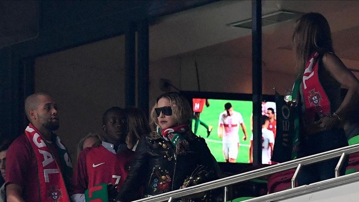 Madonna vio la victoria de Portugal en el Estadio da Luz
