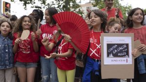 Acción contra el calor en las aulas, el curso pasado.