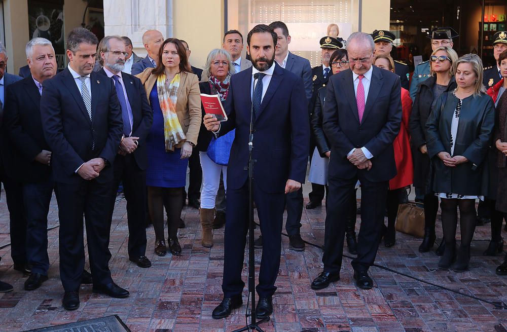 El alcalde Francisco de la Torre ha inaugurado la ceremonia "en un día especial", el 40 aniversario del texto constitucional