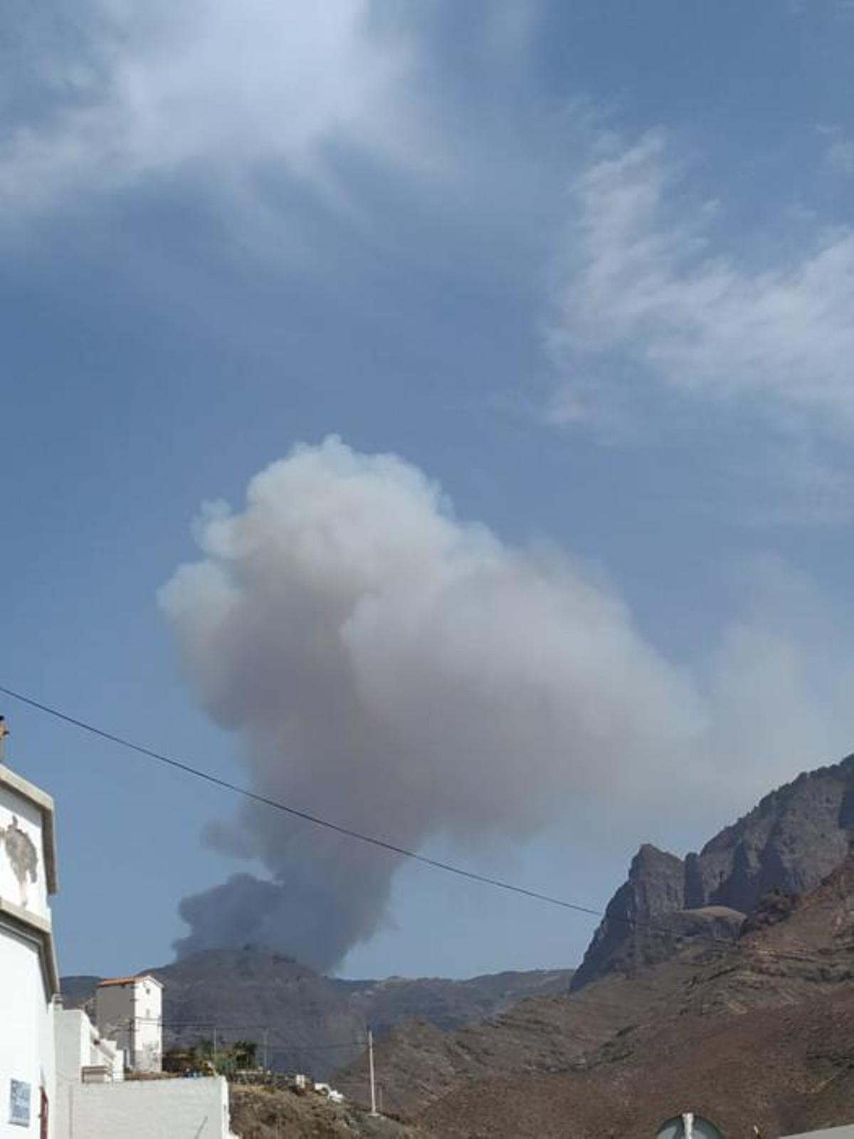 Perspectivas del incendio de Valleseco 17-08-19 Perspectivas del incendio de Valleseco 17-08-19