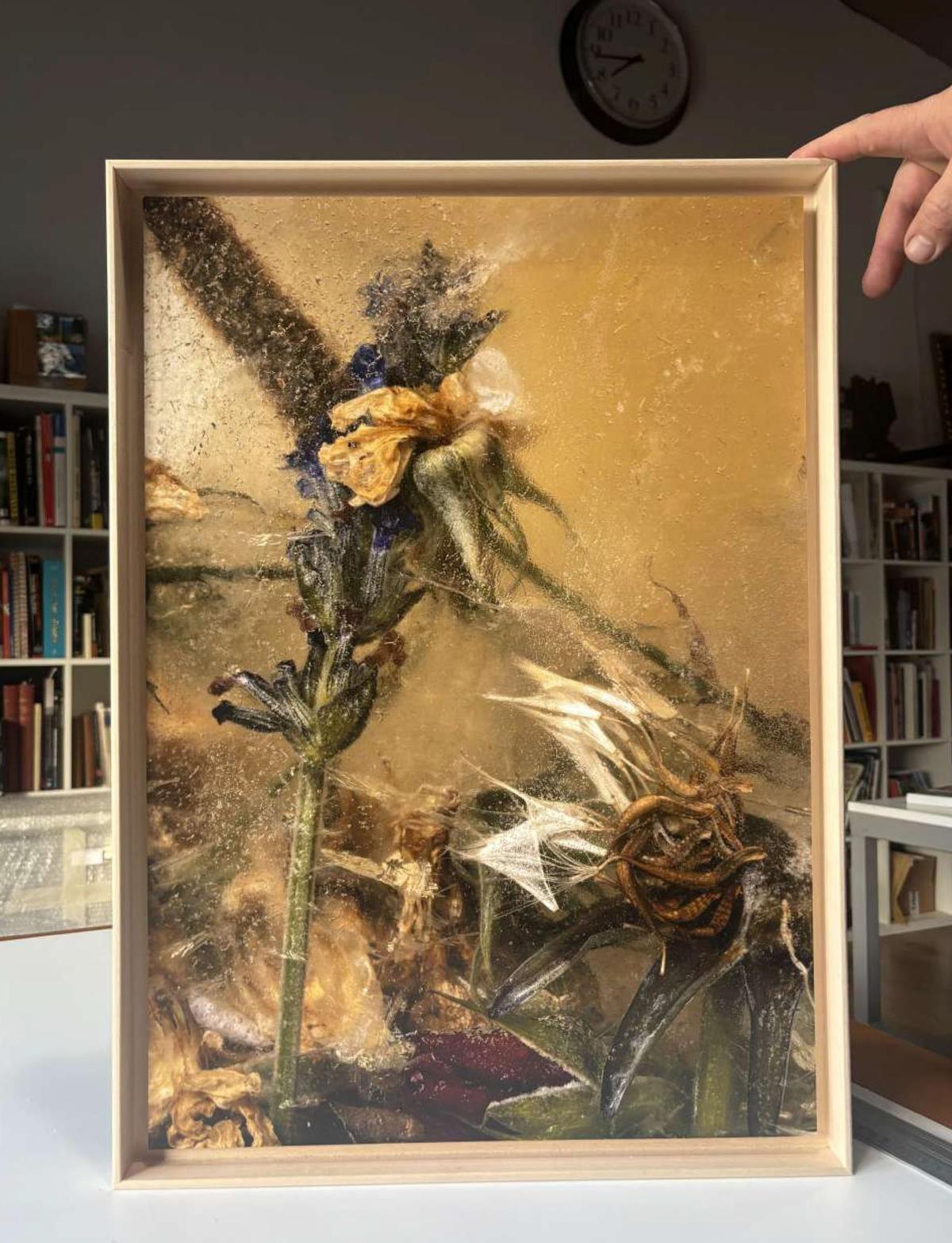 Una de les obres de l'exposició de Jordi Puig.