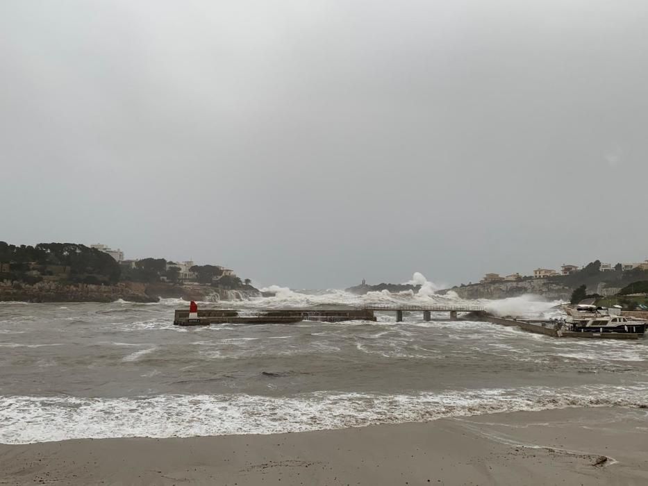 El temporal golpea el Llevant de Mallorca