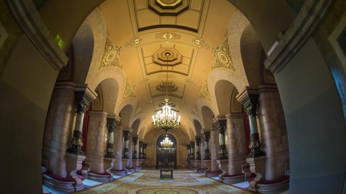El interior edificio del Parlament de Catalunya.