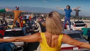 Un fotograma de la escena inicial de ’La La Land’.