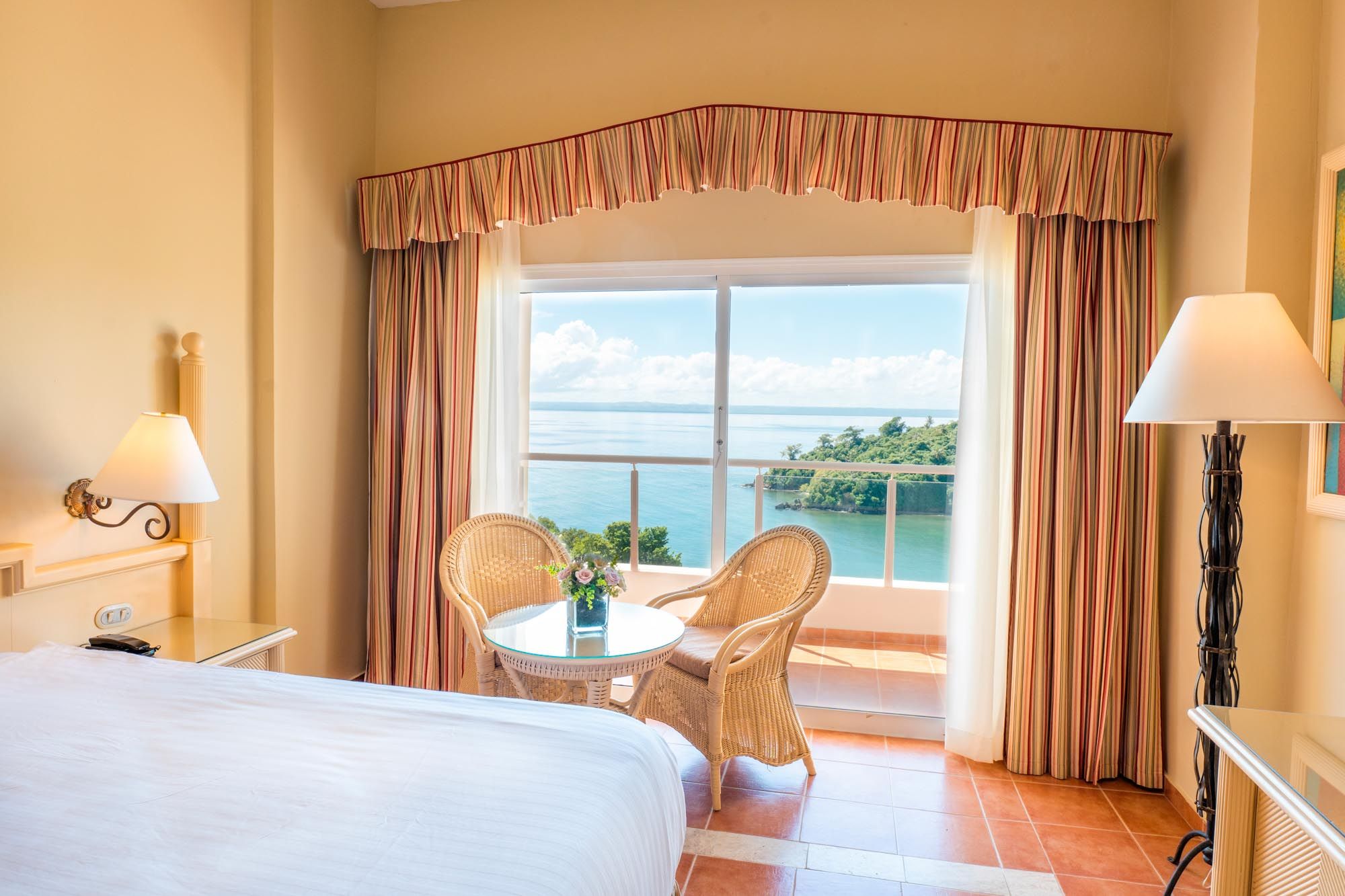 Una de las habitaciones del hotel.