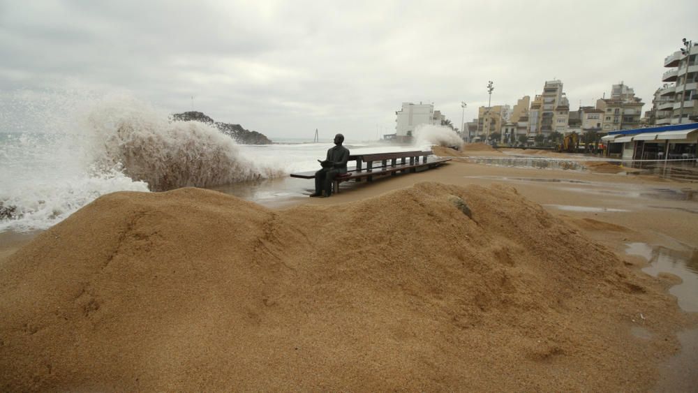 Temporal de llevant a Blanes