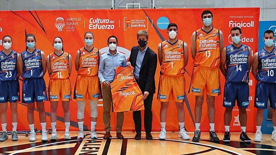 Presentación de los equipos 3x3 del Valencia Basket, con sus patrocinadores