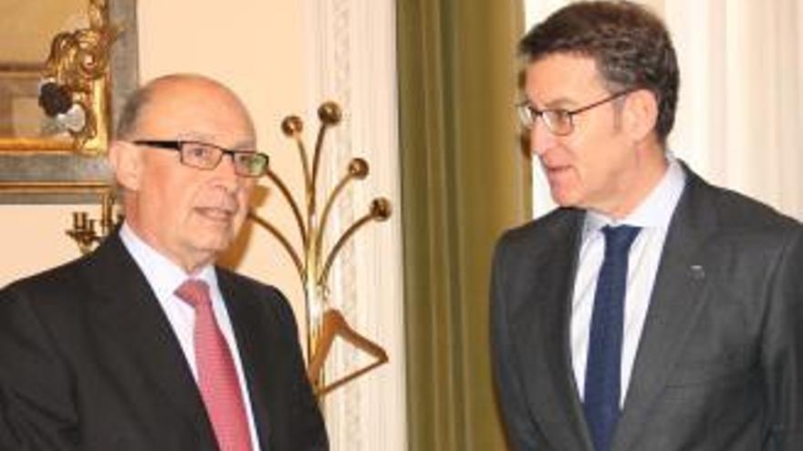 Montoro y Feijóo, hoy en el Ministerio de Hacienda.