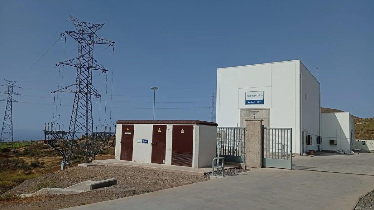 Red Eléctrica finaliza la nueva subestación de San Isidro 66 kV en Granadilla de Abona.