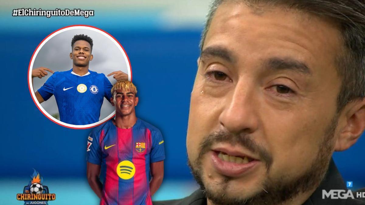 Matías Palacios, sobre Lamine Yamal y Estevao.