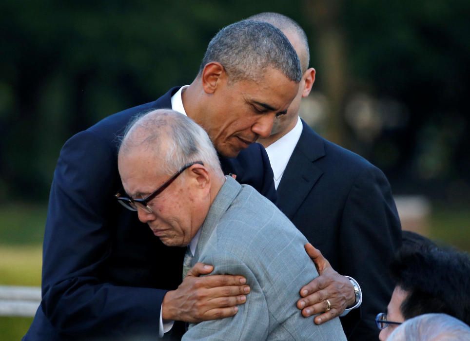 El presidente de EE.UU, Barack Obama, dijo hoy en Hiroshima que la memoria de las víctimas de la bomba atómica lanzada sobre esta ciudad en 1945 "nunca debe desaparecer".