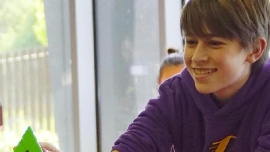 Aratz Larruzea, un prodigi del cub a Santpedor: "És un campionat que m'encanta per la gent i el bon ambient que es respira"