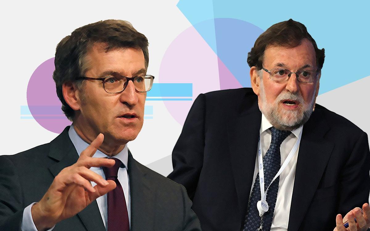 Alberto Nuñez Feijóo y Mariano Rajoy.