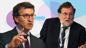 Alberto Nuñez Feijóo y Mariano Rajoy.