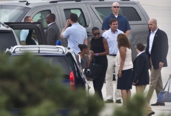 Michelle Obama y su hija Sasha de vacaciones en España