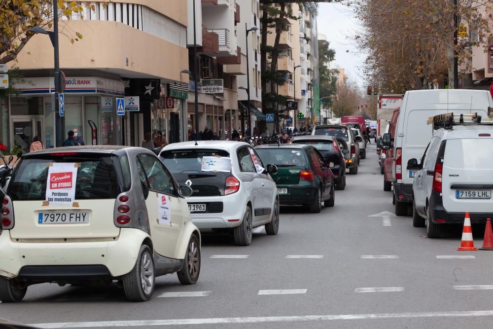 La caravana ha salido las 11 horas del ''parking'' del Pare Josep Manxarell de es Gorg, en Vila