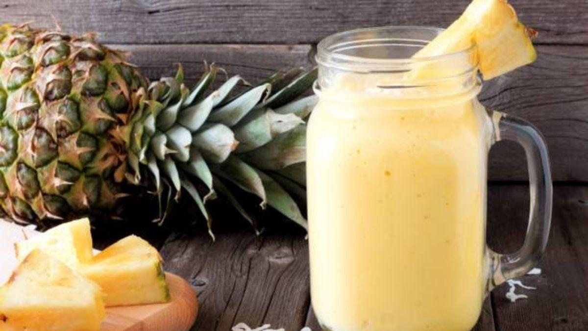 Batido de yogur y piña la bebida que te ayuda a reducir el abdomen