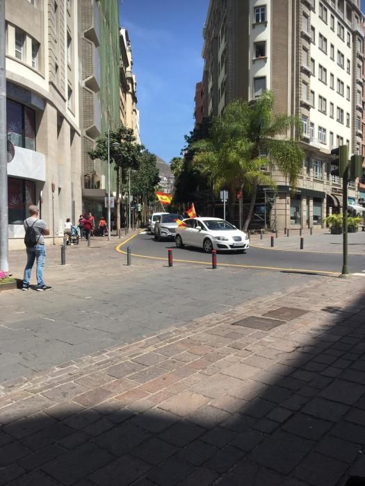 Caravana de Vox en Santa Cruz de Tenerife