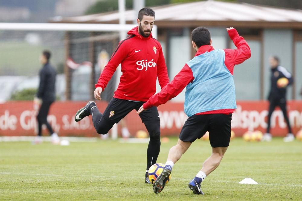 Entrenamiento del Sporting de Gijón